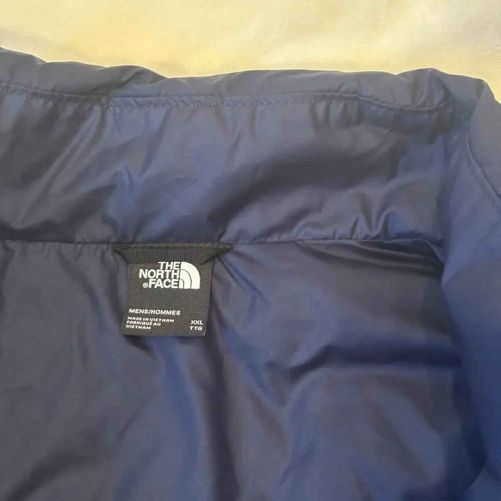 THE NORTH FACE MEN'S PUFFER JACKET NAVY 2XL